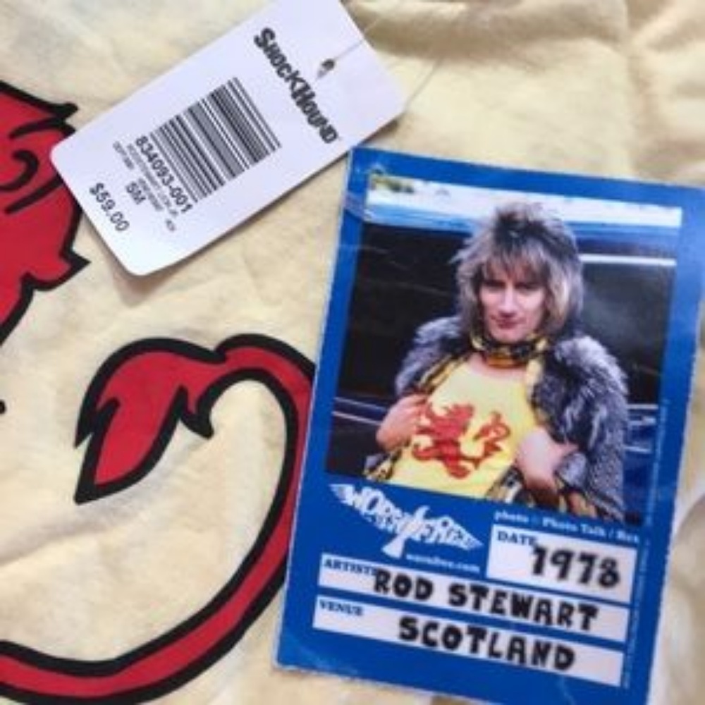 Rod Stewart Scotland Lion 1978 Tour Shirt - Picture 3 of 5